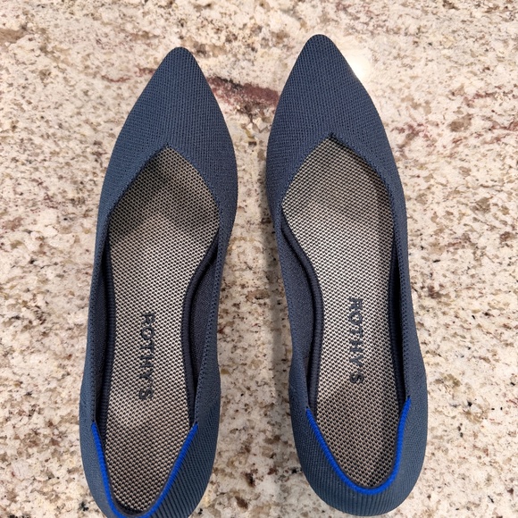 Rothy's Shoes - Rothy's Point Flats Navy size 8
